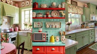 Small Cottagecore Charm: Vintage Kitchen Design Ideas with Shabby Chic Elegance 