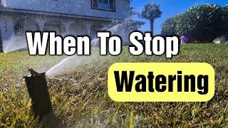 When To Stop Watering The Lawn In The Fall