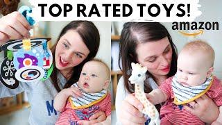 TOP RATED BABY TOYS from AMAZON: Best baby toys for 0-6 months.