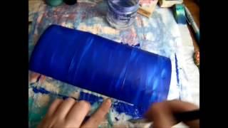 DIY Tutorial: Painted dragon scale journal cover