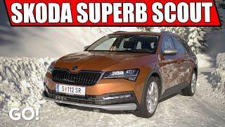 SKODA SUPERB SCOUT 2020 - AUTO TEST IM SCHNEE