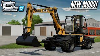 New Mods - JCB Hydradig, Constellation Truck, & Filling Stations! (4 Mods) | Farming Simulator 22