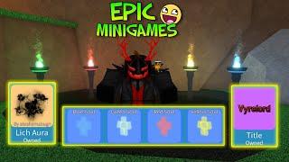 How To Obtain All 4 Soul Pets, Vyrelord Title, & Lich Aura in RBLX: Epic Minigames!