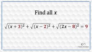 Find all x ( square-root equation)