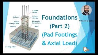 Foundations (Part 2): Pad Footings under Axial Load - Design of reinforced concrete footings.