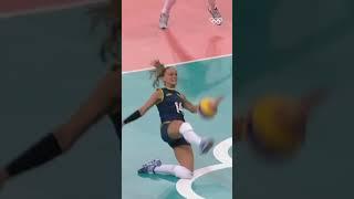 This volleyball save is just wild 