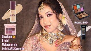 Mars One Brand  Makeup Tutorial | Under Rs.500/ Bridal Makeup | Makeup Tutorial For Beginners