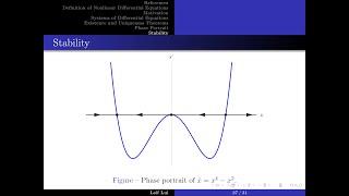 Nonlinear Dynamics and Chaos Theory Lecture 1: Qualitative Analysis for Nonlinear Dynamics