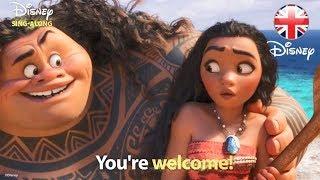 DISNEY SING-ALONGS | You're Welcome -  Moana Lyric Video | Official Disney UK