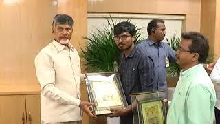 AP TIDCO AWARDS SHOWN TO AP CM AT PRAJAVEDIKA ON 09032019