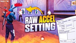 REMOVE YOUR RECOIL : Raw Accel Settings l Free Fire l Bluestacks