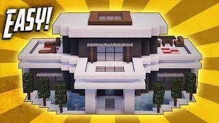 Minecraft: How To Build A Large Modern House Tutorial (#20)