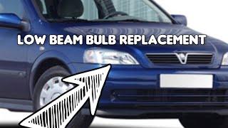 How to Replace Low Beam Bulb on Headlights Opel Vauxhall Astra G MK4