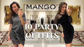 10 STUNNING HOLIDAY PARTY OUTFITS |MANGO HAUL TRY ON|