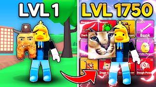 I Went from Lvl 1 NOOB to MAX in Meme Fruits! (Roblox)