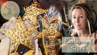 Easy Embossed Stars Craft Tutorial