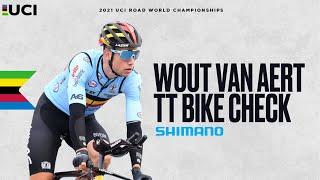 Wout Van Aert's TT Bike with Shimano | 2021 UCI Road World Championships