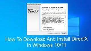 How To Download And Install DirectX In Windows 10/11