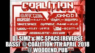 DJ SIMZ / MC SPACE /REVERSE BASS / COALITION  28TH APRIL 2018