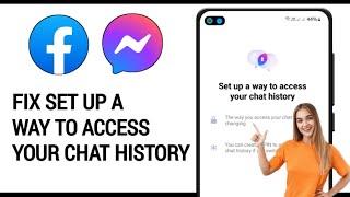 Messenger wants to create PIN. How to ignore this message | Set up a way to access your chat history