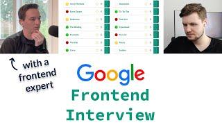 Google Frontend Interview With A Frontend Expert