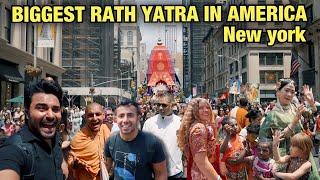 RATHA YATRA IN NEW YORK, AMERICA 2023 | Biggest Ratha Yatra In The World | Singh In USA | Hindi Vlog