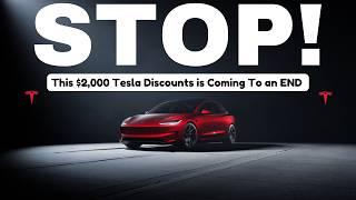 This $2,000 Tesla Discount is Coming To an END