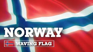 Развевающийся флаг Норвегии / Waving Flag of Norway