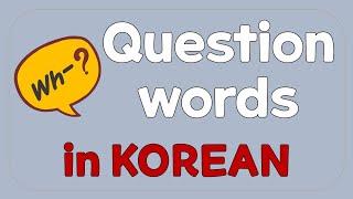 Question words (의문사)