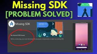 Android SDK Missing ERROR Solved!! | How to Solve SDK Error in Android Studio