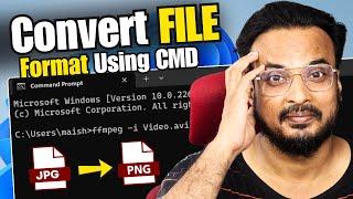 How I Convert my Media Files on Windows using CMD - Convert Any File Format for FREE