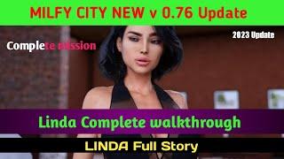 milfy city { v 0.76 update } || LINDA Complete  Walkthrough | Linda full Story || #whatagaming