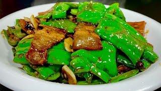 Why Hunan’s fried pork with green peppers is so delicious, Ah Chao will teach you a new method,spicy