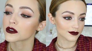 Affordable Fall + Vampy Makeup Look