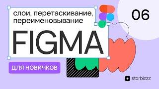 Слои, перетаскивание, переименовывание в Фигма.  Figma: Полный Курс для Начинающих дизайнеров (2024)