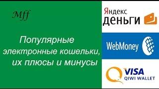 Электронные кошельки. Популярные электронные системы в России, их плюсы и минусы.