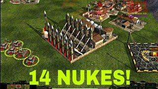 China Nuke Spam | Nuke General | Contra Mod 2023 | C&C Zero Hour  | 2 vs 4