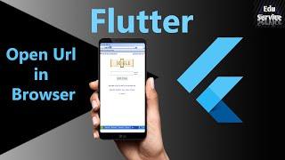 Flutter open url in browser | Flutter open url | Flutter url_launcher | Open url  in flutter