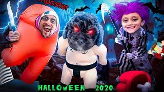 AMONG US for Halloween 2020!  (FV Family Trick or Treat Vlog)