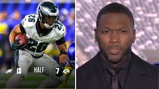 "Saquon Barkley for MVP" - ESPN reacts to Philadelphia Eagles dominate Los Angeles Rams 13-7 at half