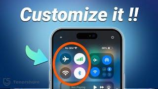  Customize iOS 18 Control Center - Add Wi-Fi, Bluetooth, AirDrop, Cellular Toggle in 1 Minutes