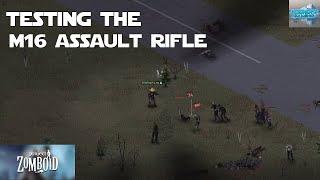 Testing Out the M16 Assault Rifle in Project Zomboid