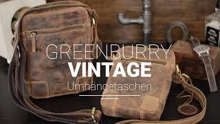 Greenburry Umhängetaschen Leder Vintage antik braun 1832 im Vergleich