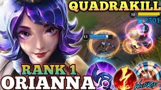 ORIANNA ANNOYING SPAM BALL BURST DMG! MVP PLAY + QUADRA - TOP 1 GLOBAL ORIANNA BY 金門中路希望 - WILD RIFT