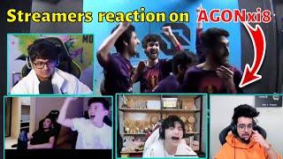 Indian and Arabic Streamers reaction on AGONxi8 Esports PMGC  ft @NV-PARABOY66 @MortaLyt