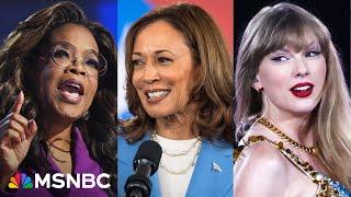 From Oprah to Taylor Swift – Harris campaign sees wave of celebrity support