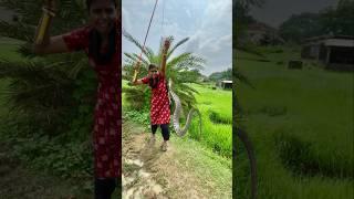 Village Lady Catch Dangerous Snake With Hook | village Fishing video #snakevideo  #snake_fishing