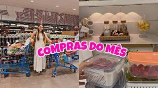 COMPRAS DO MÊS + ORGANIZANDO + LUMINÁRIA NOVA 