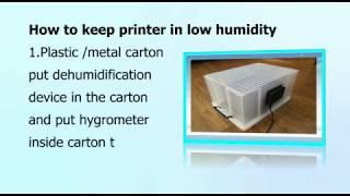 laser ceramic printer humidity control