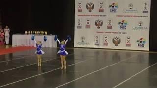 Cheerleading .Чир - фристайл - двойка дети-Анна Бритвина, Софья Кривобокова.